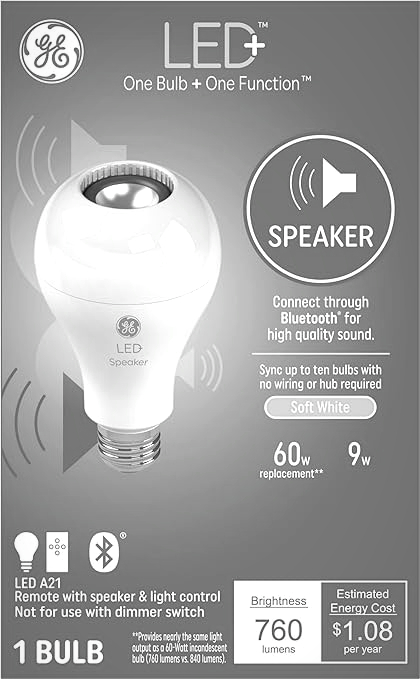 bluetooth light bulbs with speaker